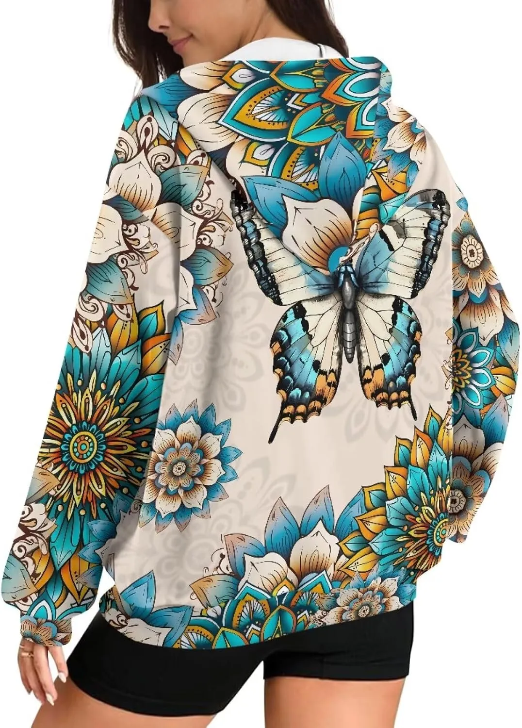 Womens Zip Up Hoodies Long Sleeve Sweatshirts Fall Outfits Oversized Sweaters Casual Fashion Jackets