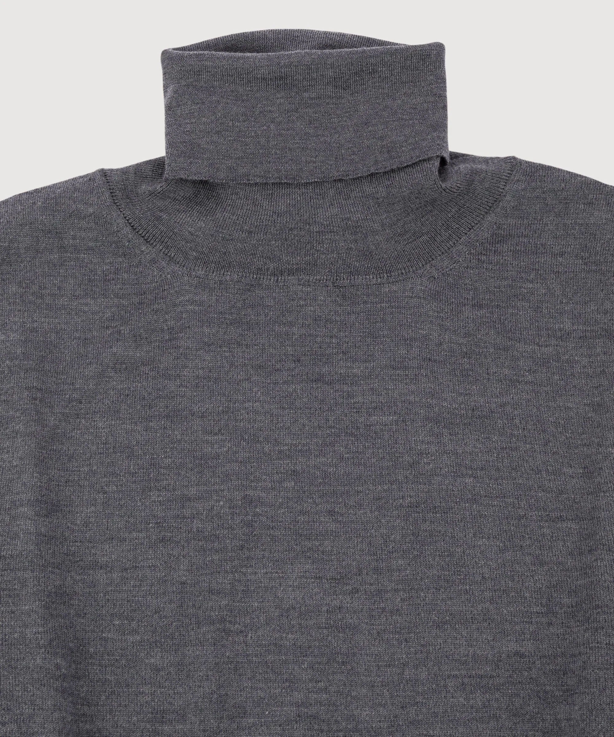 Wool Silk Rollneck Sweater